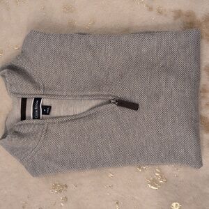 Gray Half-Zip Sweater